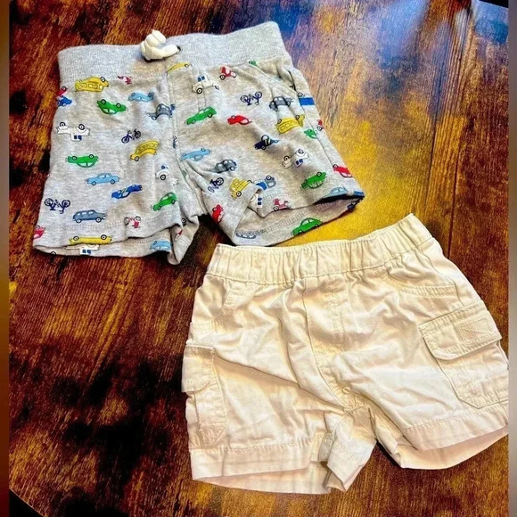SET: Carter’s | 2 pair of baby boy shorts. Size: 9M - Picture 1 of 7